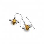 Sterling Silver Bee Earrings (SM20) | Silver Jewellery