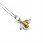 Sterling Silver Bee Pendant (SM19)