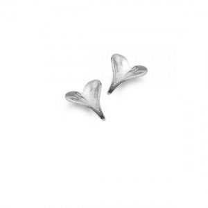 Sterling Silver Heart Stud Earrings (SM23) | Silver Jewellery