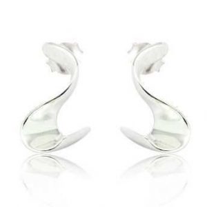 Sterling Silver Twist Earrings (SP280) | Silver Jewellery