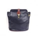 Italian Leather Crossbody Bag - Navy (BAG8a) | Italian Leather Bags