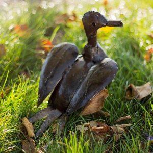 Recycled Brown Metal Duck | Homeware Gifts | Handmade Gifts