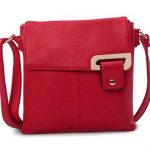 Red Shoulder/Crossbody Bag (LS739) | Italian Leather Bags