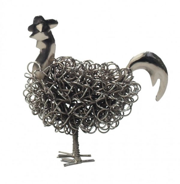 Silver Wiggle Rooster | Homeware Gifts | Handmade Gifts