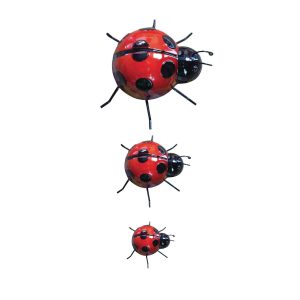 Set of 3 Metal Ladybirds | Homeware Gifts | Handmade Gifts