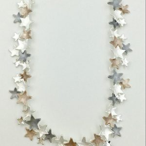 Beautiful 4 Tone Star Necklace (G450) | Silver Jewellery