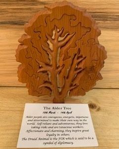 Alder Birthday Tree Large 18th March-14th April | Homeware Gifts | Handmade Gifts