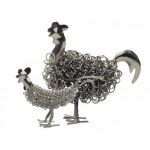 Silver Wiggle Chicken and Rooster | Unusual Gift Ideas