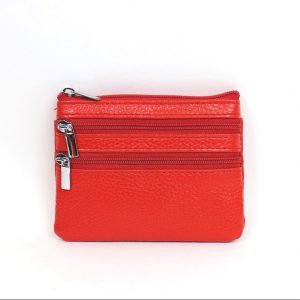 Italian Leather Purse (BAG59) - Red