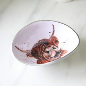 Homeware Gifts | Highland Cow Oval Bowl