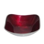 Rich Red Square Bowl