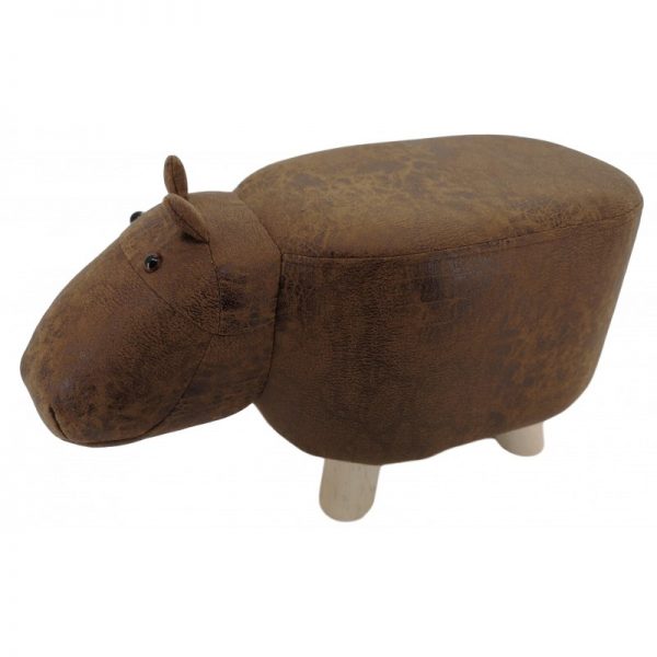 brown hippo footstool | Animal Footstool | Homeware Gifts | Unusual Gifts