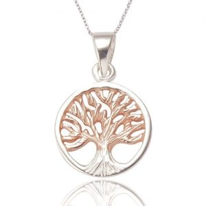 Tree of life pendant silver rose gold | Silver Jewellery