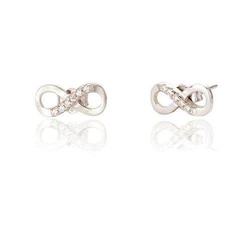 Beautiful sterling silver infinity stud earrings | Sterling silver infinity stud earring | Silver Jewellery