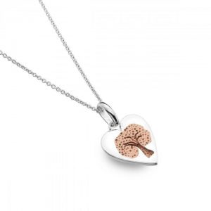 Silver-rose gold tree necklace | Silver Jewellery