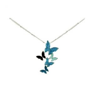 Turquoise butterfly necklace | Silver Jewellery