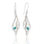 Organic silver earrings | Silver Jewellery