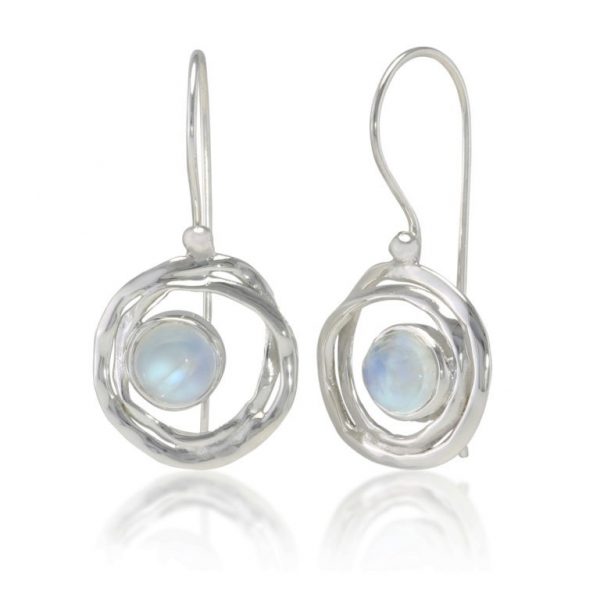 Moonstone silver earrings | Silver Jewellery