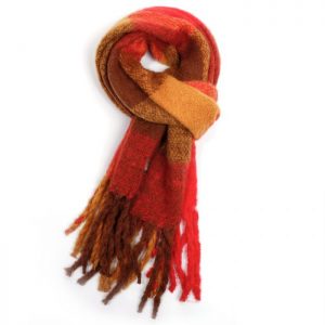 Red mustard scarf