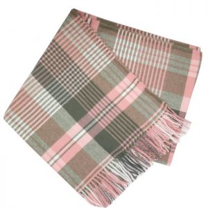 Tartan/scarf green/pink