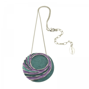 Teal purple necklace
