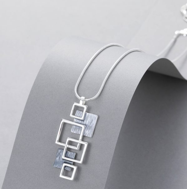 Silver Triple Layered Necklace | Fruugo UK