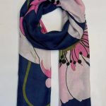 Recycled plastic bottle scarf blue ES009