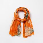 Plastic bottle scarf orange ES012