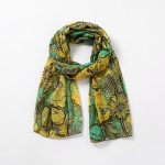 Recycled plastic bottle scarf green ES015