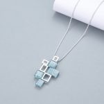 Teal necklace G1332