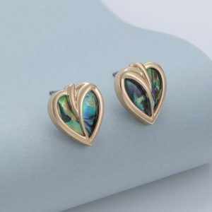 paua shell stud earrings