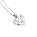 Sterling silver heart necklaceSM69