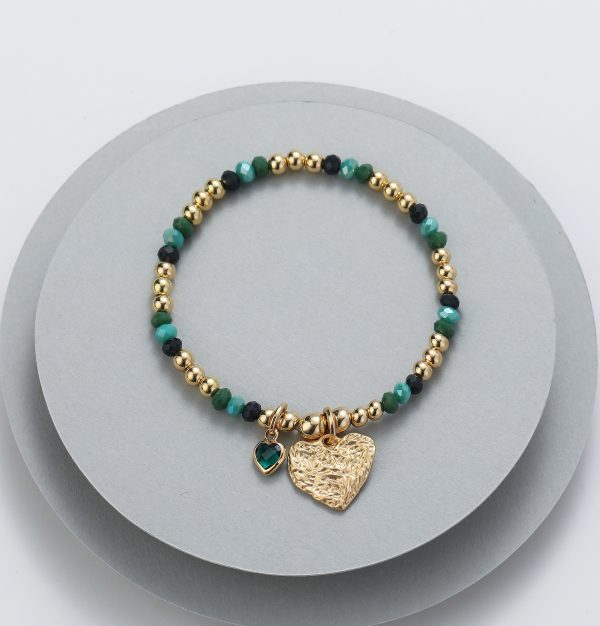 Turquoise gold plated bracelet