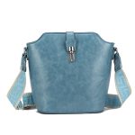 Small light blue bag canvas strap LS1337